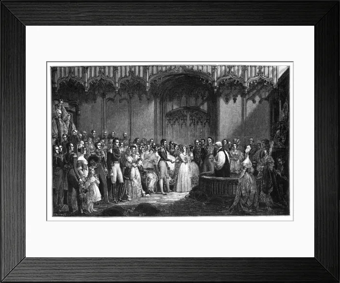 Framed Print : The Marriage of Queen Victoria and Prince Albert, 1840, (1900) Framed Print : The Marriage of Queen Victoria and Prince Albert, 1840, (1900)
