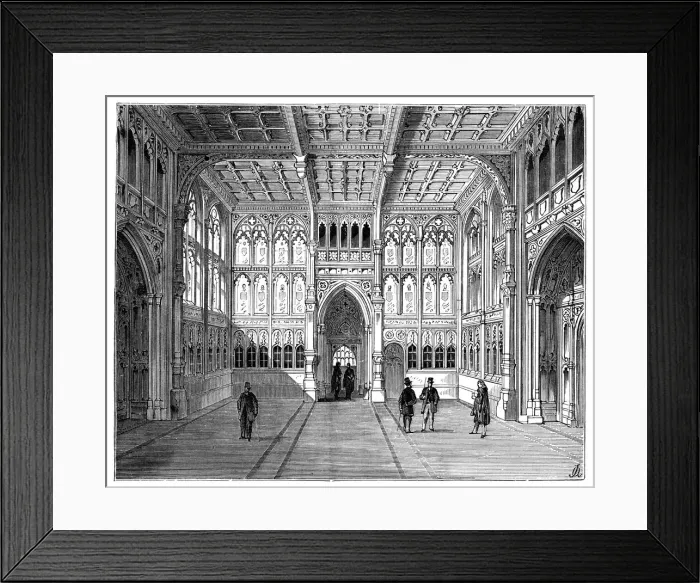 Framed Print : Lobby of the Houses of Commons, London, 1900 Framed Print : Lobby of the Houses of Commons, London, 1900