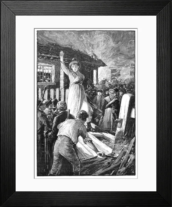 Framed Print : Rebecca Riots, South Wales, 1840s, (1900) Framed Print : Rebecca Riots, South Wales, 1840s, (1900)