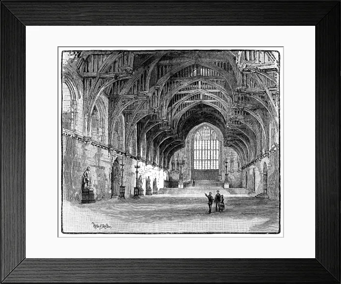 Framed Print : Westminster Hall, London, 1900 Framed Print : Westminster Hall, London, 1900