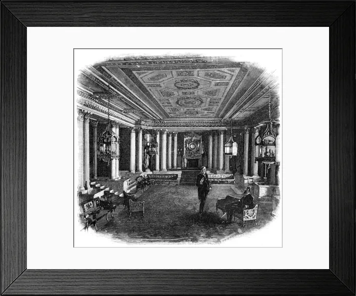 Framed Print : The Marble Hall, Buckingham Palace, 1900 Framed Print : The Marble Hall, Buckingham Palace, 1900