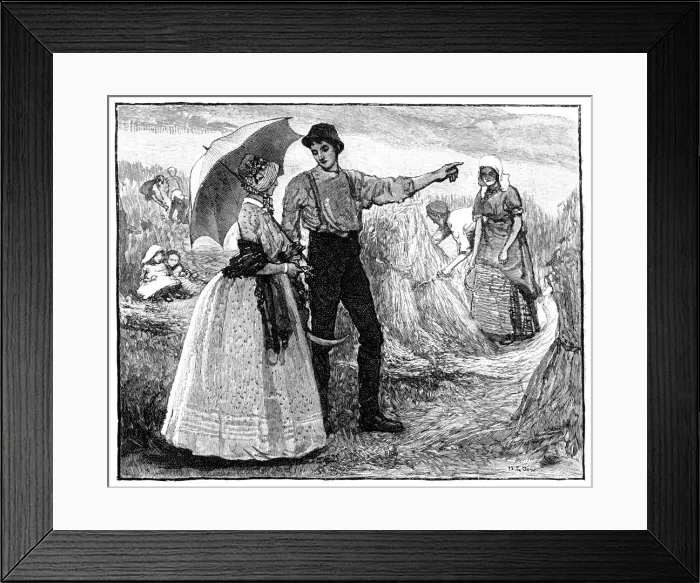 Framed Print : The Queen and the Reapers at Blair Castle, c1840s, (1900) Framed Print : The Queen and the Reapers at Blair Castle, c1840s, (1900)