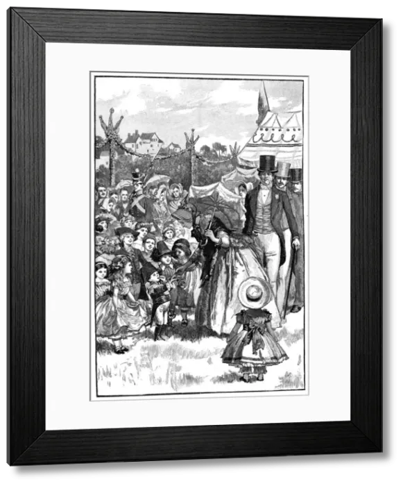Framed Print : Queen Victoria and Prince Albert at a fete, Coburg, Germany, c1840s, (1900) Framed Print : Queen Victoria and Prince Albert at a fete, Coburg, Germany, c1840s, (1900)