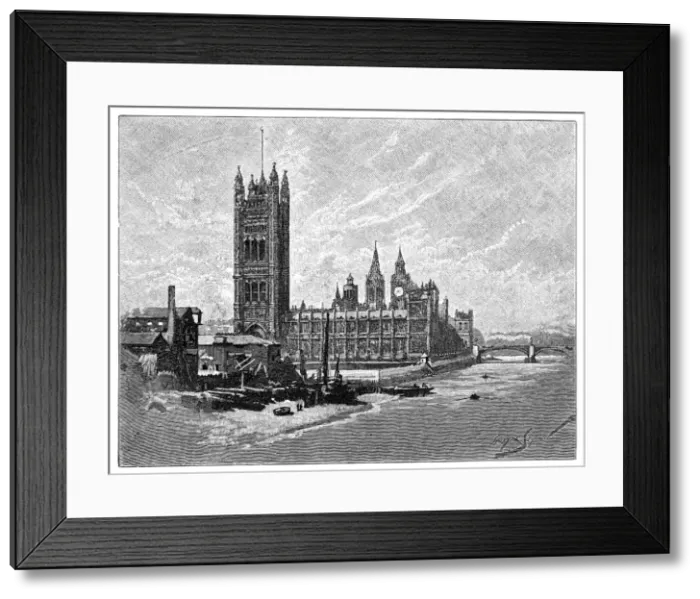 Framed Print : The Houses of Parliament, London, 1900 Framed Print : The Houses of Parliament, London, 1900