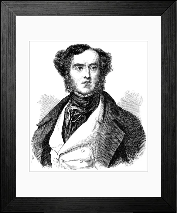 Framed Print : Lord George Bentinck, (1802-1848), 19th century Framed Print : Lord George Bentinck, (1802-1848), 19th century