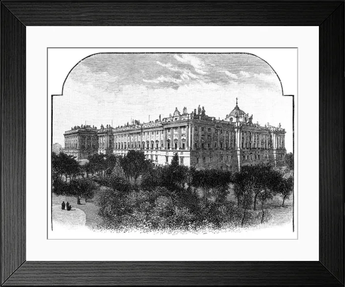 Framed Print : The Royal Palace, Madrid, Spain, 1900 Framed Print : The Royal Palace, Madrid, Spain, 1900