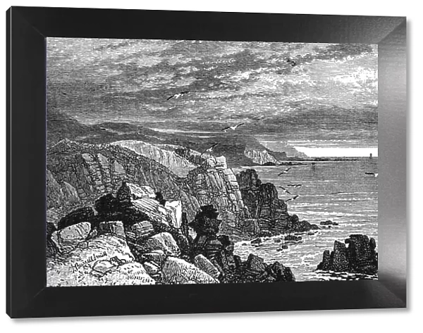 On the Cornish Coast, 1900