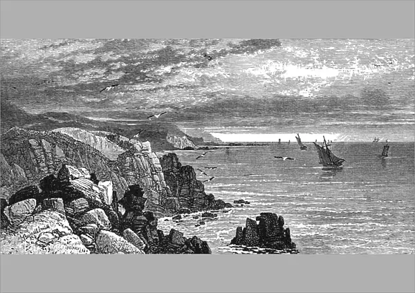 On the Cornish Coast, 1900