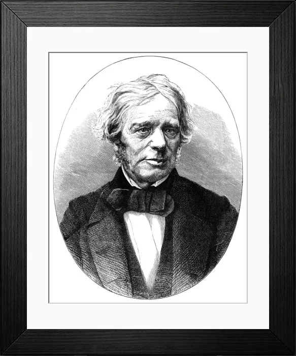 Framed Print : Michael Faraday, British physicist and chemist, 19th century Framed Print : Michael Faraday, British physicist and chemist, 19th century