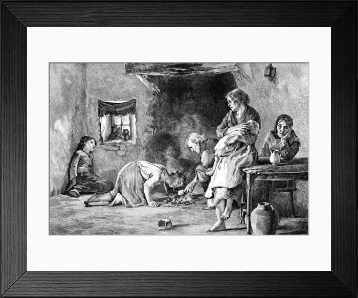 Framed Print : The Irish Famine, 1845-1849, (1900)