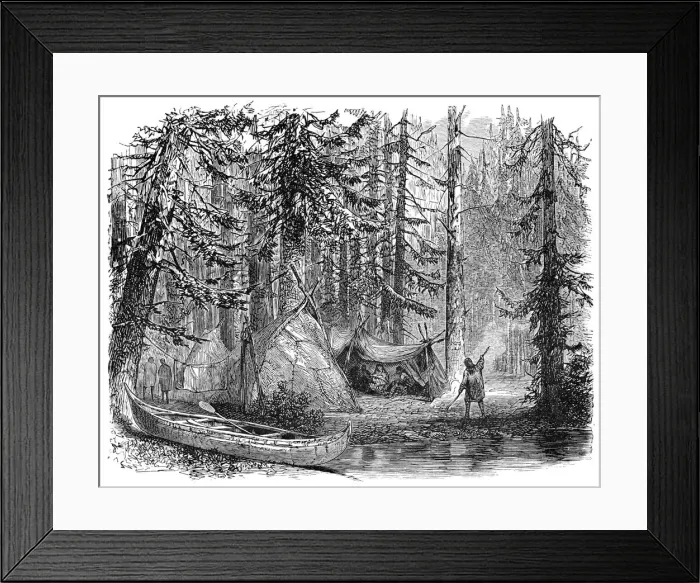 Framed Print : The Woods before the Emigrant, 1900 Framed Print : The Woods before the Emigrant, 1900