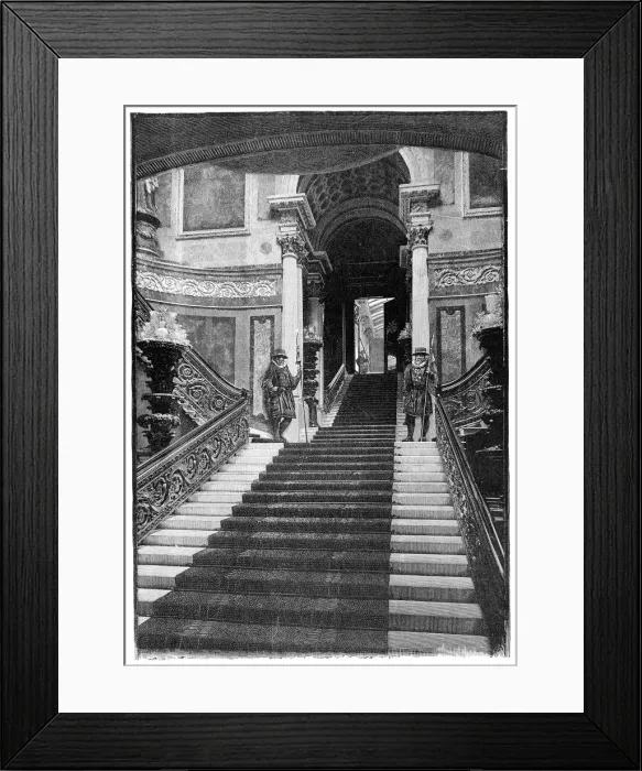 Framed Print : The Grand Staircase, Buckingham Palace, London, 1900 Framed Print : The Grand Staircase, Buckingham Palace, London, 1900