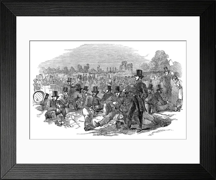 Framed Print : Chartist Agitation, the Police Force on Bonners Fields, 1848, (1900) Framed Print : Chartist Agitation, the Police Force on Bonners Fields, 1848, (1900)