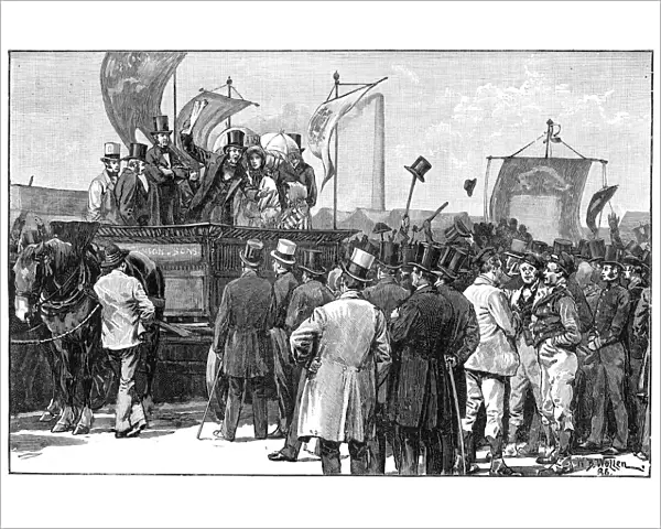 The Chartist Demonstration on Kennington Common, 1848, (1900). Artist: William Barnes Wollen