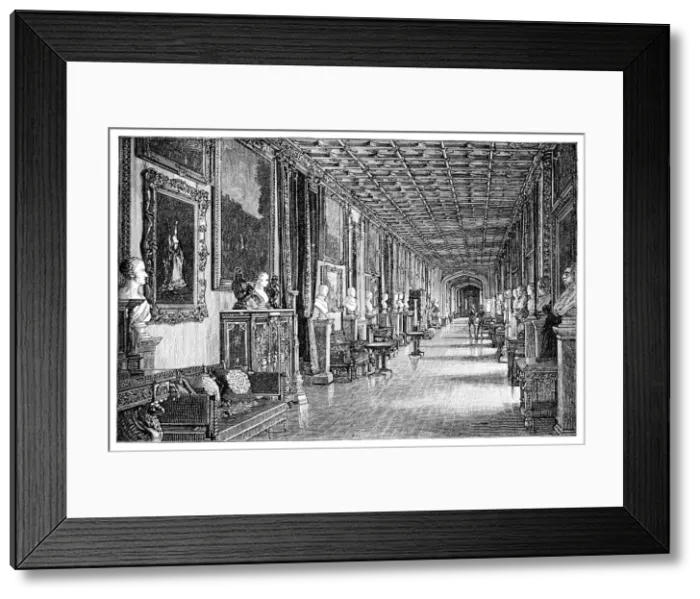 Framed Print : The South East Corridor, Windsor Castle, 1900 Framed Print : The South East Corridor, Windsor Castle, 1900
