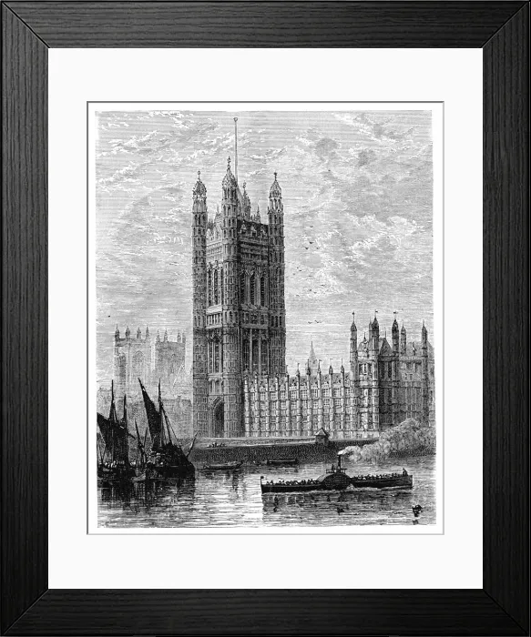 Framed Print : The Victoria Tower and the Houses of Parliament, London, 1900 Framed Print : The Victoria Tower and the Houses of Parliament, London, 1900