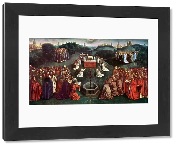 The Adoration of the Mystic Lamb, The Ghent Altarpiece, 1432, (c1900-1920). Artist: Jan van Eyck
