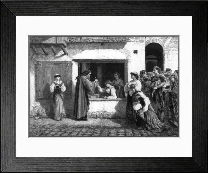 Framed Print : The Physician, 1877. Artist: Moritz Klinkicht Framed Print : The Physician, 1877. Artist: Moritz Klinkicht