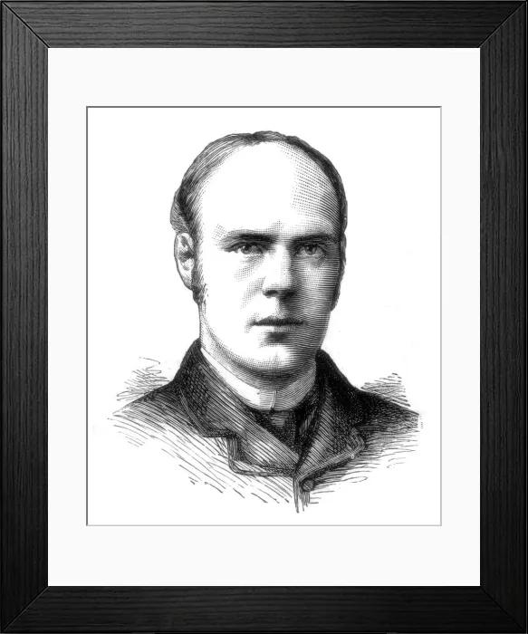 Framed Print : Frederick John Fargus, (nom-de-plume Hugh Conway), English novelist, 1885 Framed Print : Frederick John Fargus, (nom-de-plume Hugh Conway), English novelist, 1885