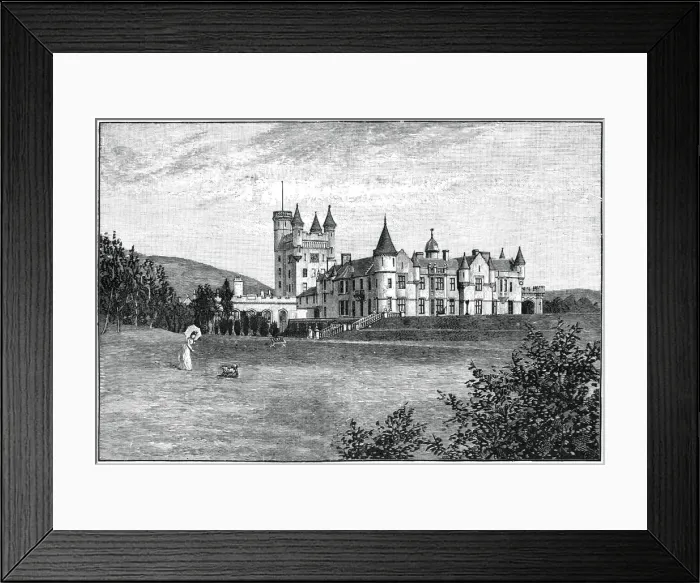 Framed Print : Balmoral Castle from the north-west, Aberdeenshire, Scotland, 1900. Artist: GW Wilson and Company Framed Print : Balmoral Castle from the north-west, Aberdeenshire, Scotland, 1900. Artist: GW Wilson and Company