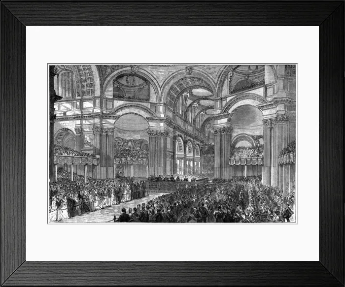 Framed Print : Thanksgiving service in St Pauls Cathedral, London, 1900 Framed Print : Thanksgiving service in St Pauls Cathedral, London, 1900
