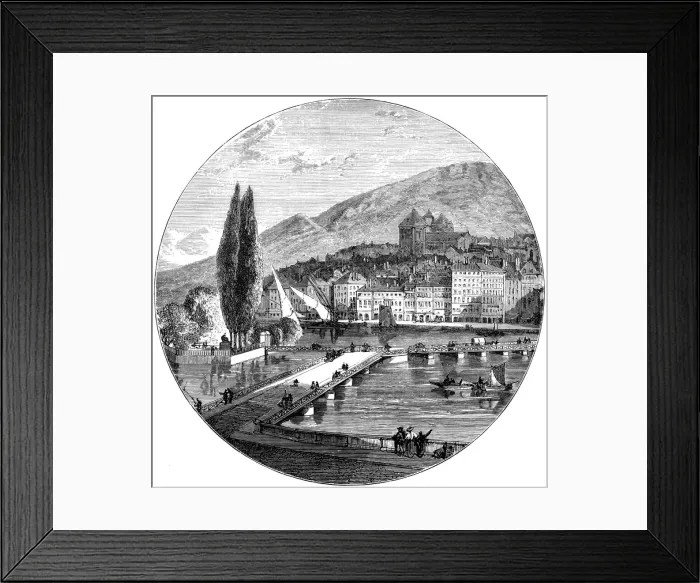 Framed Print : Geneva, Switzerland, 1900 Framed Print : Geneva, Switzerland, 1900