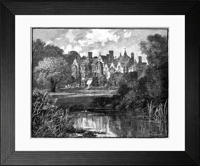 Framed Print : Sandringham House, Norfolk, 1900. Artist: William Henry James Boot Framed Print : Sandringham House, Norfolk, 1900. Artist: William Henry James Boot