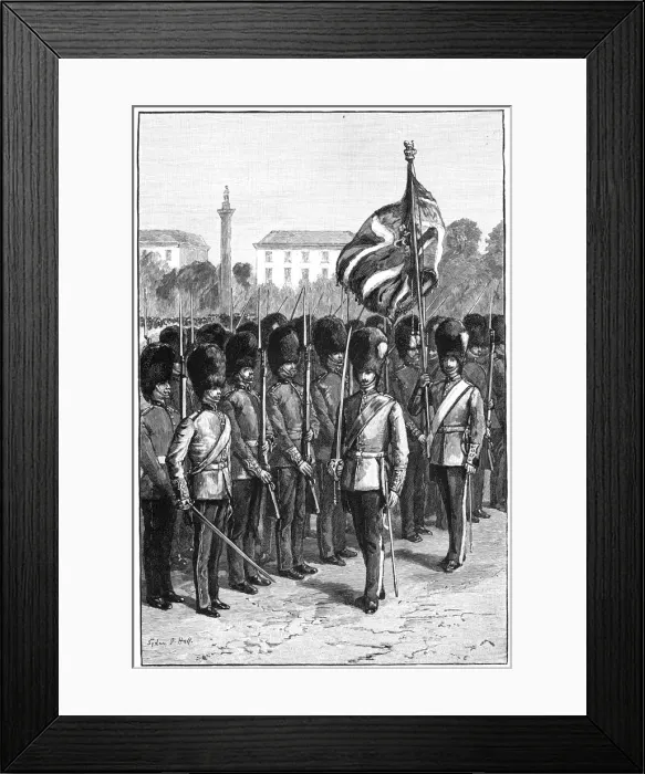 Framed Print : Trooping the Colour on the queens birthday, St Jamess Park, London, 1900. Artist: Sydney Prior Hall Framed Print : Trooping the Colour on the queens birthday, St Jamess Park, London, 1900. Artist: Sydney Prior Hall