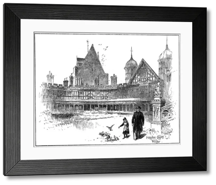 Framed Print : Horseshoe Cloisters, Windsor Castle, 1900 Framed Print : Horseshoe Cloisters, Windsor Castle, 1900