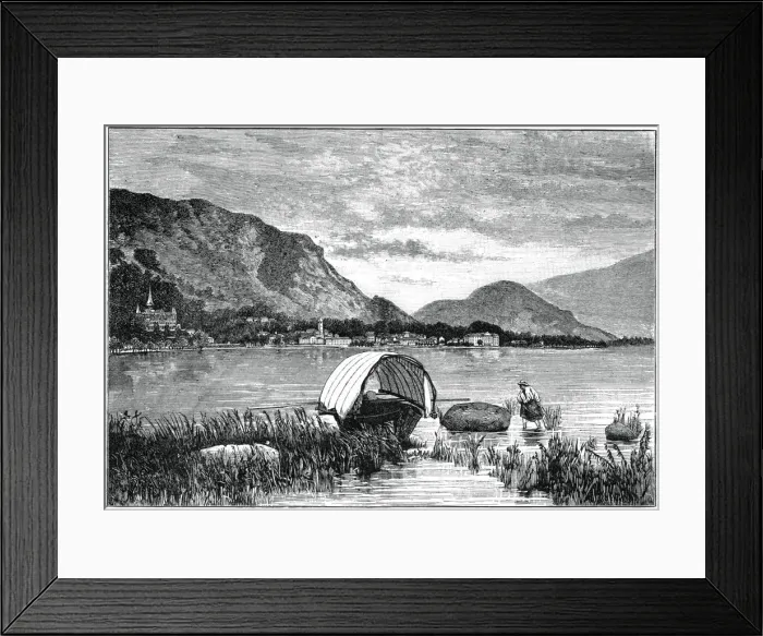 Framed Print : Baveno, on Lake Maggiore, northern Italy, 1900 Framed Print : Baveno, on Lake Maggiore, northern Italy, 1900