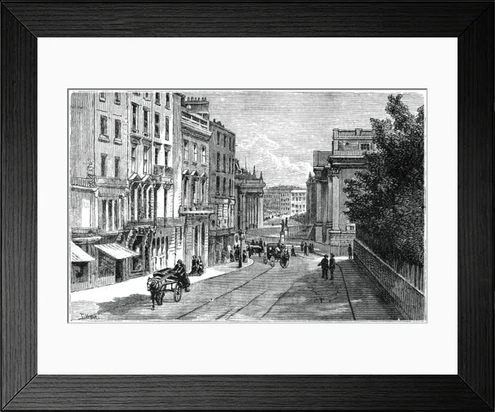 Framed Print : Grafton Street, Dublin, 1900. Artist: T Hart Framed Print : Grafton Street, Dublin, 1900. Artist: T Hart