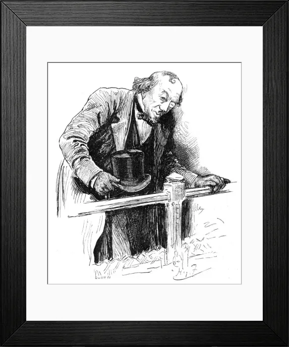 Framed Print : Lord Beaconsfields last appearance, House of Commons, late 19th century, (1900). Artist: Swain Framed Print : Lord Beaconsfields last appearance, House of Commons, late 19th century, (1900). Artist: Swain