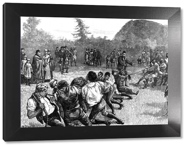 The Royal Family in the Highlands; Tug of War - late 19th century, (1900)