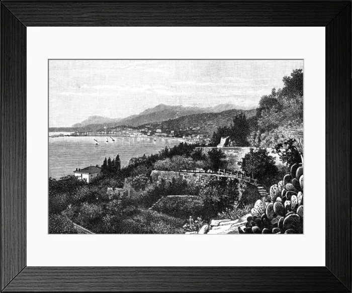 Framed Print : Mentone, 1900. Artist: Frith & Co Framed Print : Mentone, 1900. Artist: Frith & Co