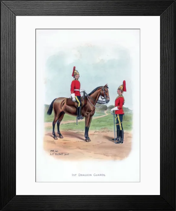 Framed Print : 1st Dragoon Guards, 1915. Artist: LE Buckell Framed Print : 1st Dragoon Guards, 1915. Artist: LE Buckell