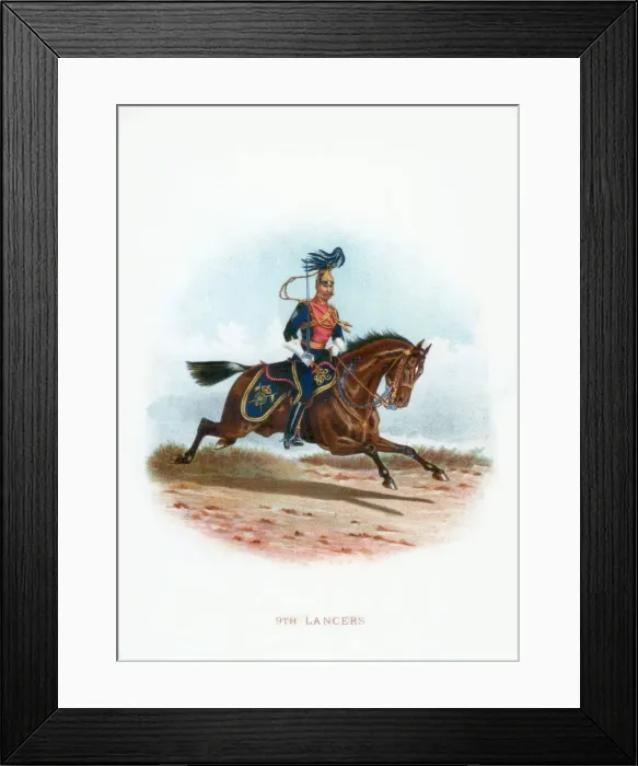 Framed Print : 9th Lancers, 1889 Framed Print : 9th Lancers, 1889