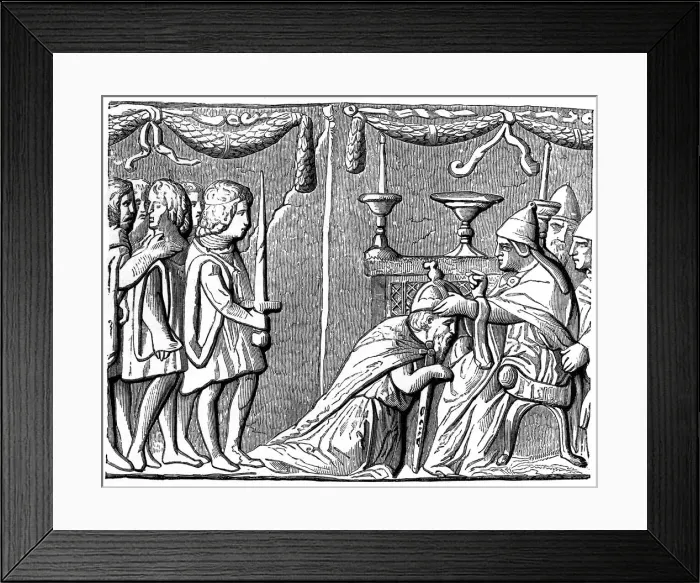 Framed Print : Coronation of the Emperor Sigismund by Pope Eugene IV, 15th century, (1870) Framed Print : Coronation of the Emperor Sigismund by Pope Eugene IV, 15th century, (1870)