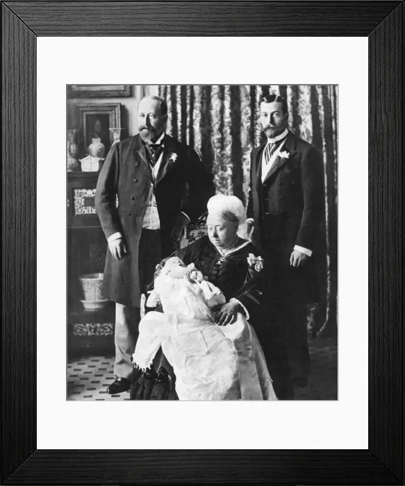 Framed Print : The future King Edward VIIIs christening day, 16 July 1894 Framed Print : The future King Edward VIIIs christening day, 16 July 1894