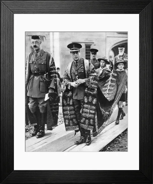 Framed Print : The Prince of Wales as chancellor of the University of Wales, Bangor, 1923 Framed Print : The Prince of Wales as chancellor of the University of Wales, Bangor, 1923