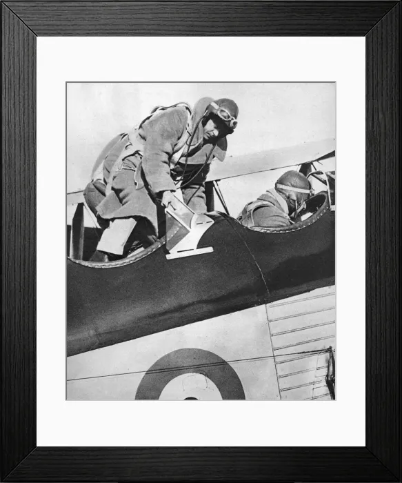 Framed Print : King Edward VIII in an aeroplane, 1936 Framed Print : King Edward VIII in an aeroplane, 1936