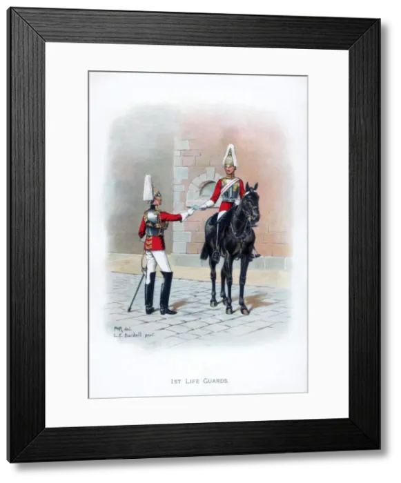 Framed Print : 1st Life Guards, 1915. Artist: LE Buckell Framed Print : 1st Life Guards, 1915. Artist: LE Buckell