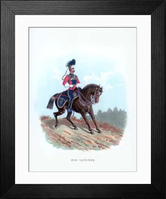 Framed Print : 16th Lancers, 1890 Framed Print : 16th Lancers, 1890
