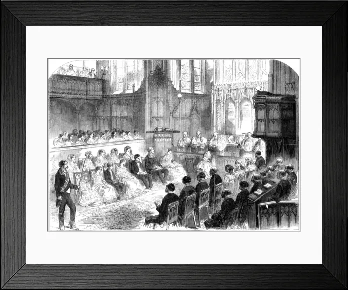 Framed Print : Confirmation of the princess royal, Windsor Castle, 1856