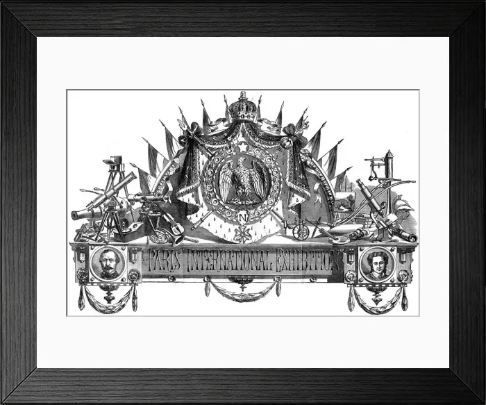 Framed Print : Emblem of the Paris International Exhibition, 1867 Framed Print : Emblem of the Paris International Exhibition, 1867