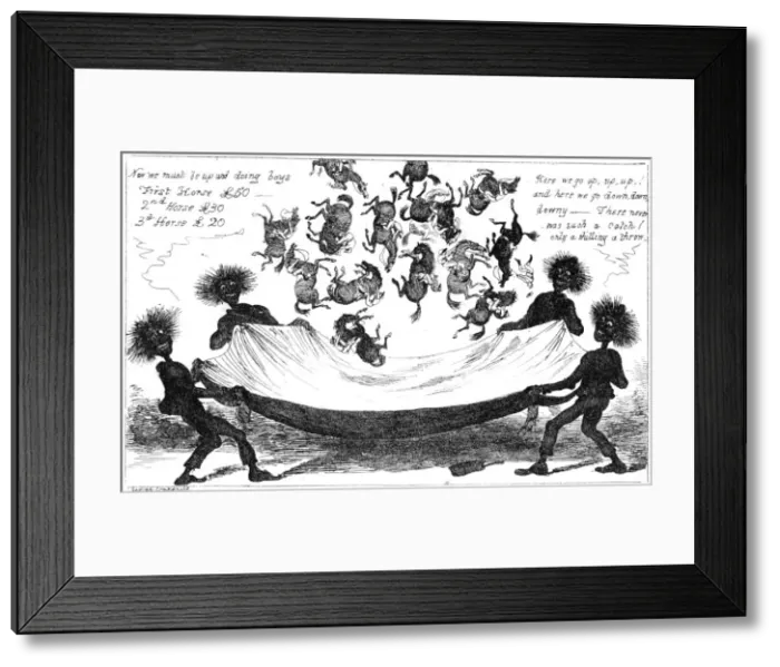 Framed Print : The Monster Sweeps, a Toss Up for the Derby, 19th century. Artist: George Cruikshank Framed Print : The Monster Sweeps, a Toss Up for the Derby, 19th century. Artist: George Cruikshank
