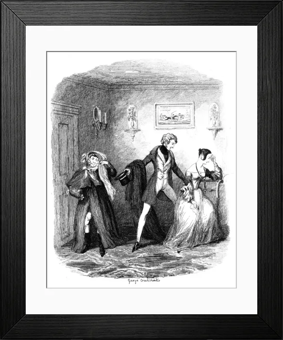 Framed Print : The Elopement, early-mid 19th century. Artist: George Cruikshank Framed Print : The Elopement, early-mid 19th century. Artist: George Cruikshank