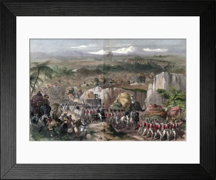Framed Print : March of troops in India, 1848 Framed Print : March of troops in India, 1848
