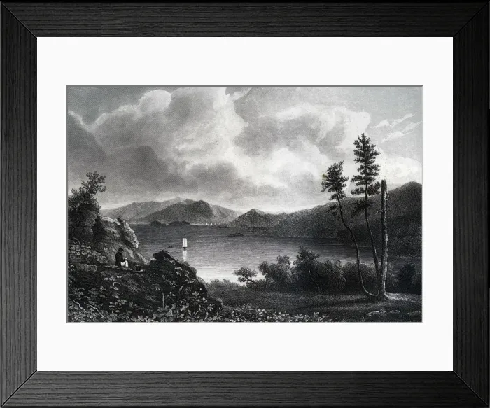 Framed Print : Lake George, New York, 1855 Framed Print : Lake George, New York, 1855
