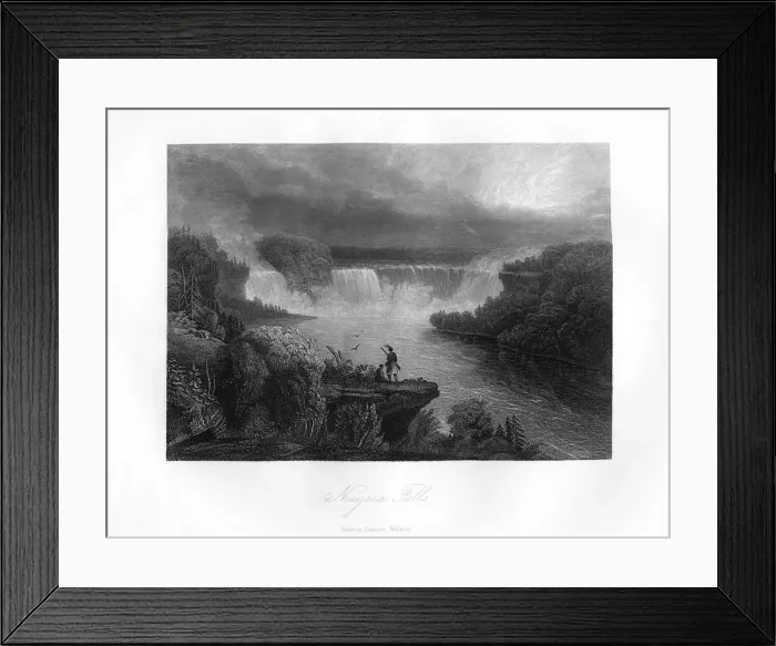 Framed Print : Niagara Falls, 1855 Framed Print : Niagara Falls, 1855