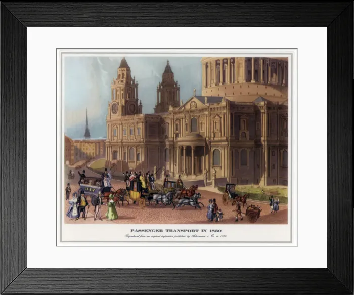 Framed Print : Passenger Transport in 1830, (1836) Framed Print : Passenger Transport in 1830, (1836)